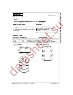 74F573PC datasheet  